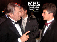 President of Ukraine Victor Yushchenko and Yury Gogotsi