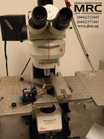 A optical microscope is in the Laboratory of Drexel University