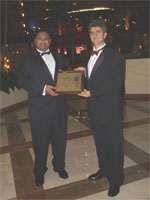 Ranjan Dash and Trustee Chair Professor of Materials Science and Engineering Director,   A.J. Drexel Nanotechnology Institute Y.Gogotsi with "R&D 100" Award