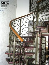 Forged baluster of spiral staircase