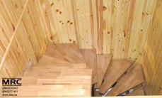 Return of staircase with oak stairs