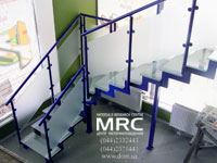 Glass baluster of staircase