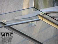 Canopy on joint mount from stainless steel