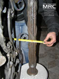 Editing of staircase with the forged baluster in Klovskom palace